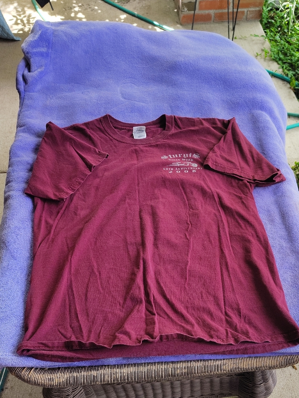 Gildan Maroon Short Sleeve Tee